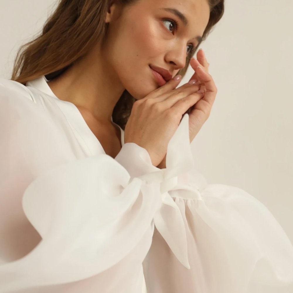 Bridal Robe Satin - Picture 7 of 10
